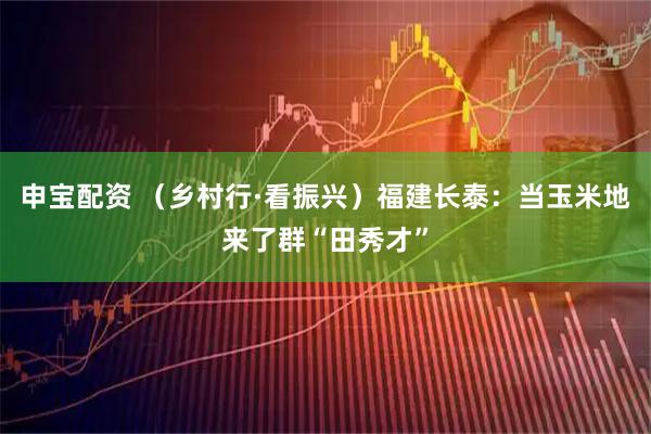 申宝配资 （乡村行·看振兴）福建长泰：当玉米地来了群“田秀才”